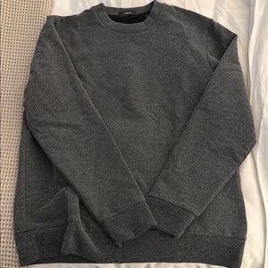 Theory Men's Dark Gray Crewneck Sweater